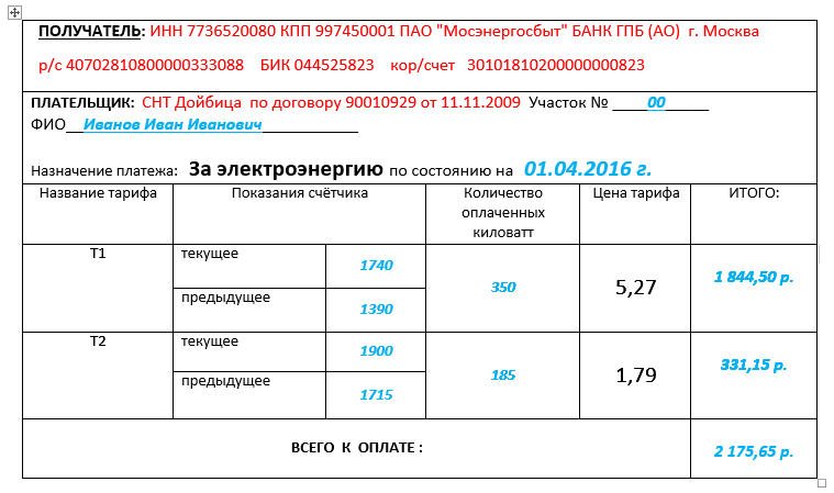 Тариф мосэнергосбыт на 2023